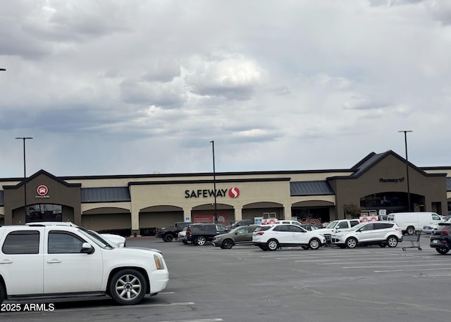 view of uncovered parking lot