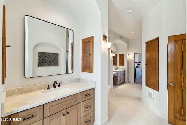 11334 E Troon Vista Dr, Scottsdale, AZ 85255 - full bath featuring vanity and recessed lighting