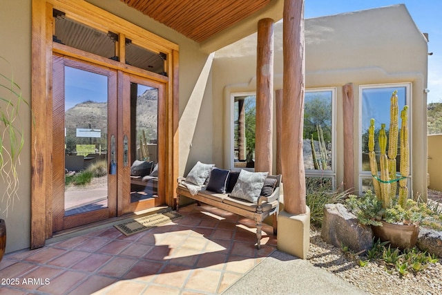 11334 E Troon Vista Dr, Scottsdale, AZ 85255 - exterior space with french doors and stucco siding