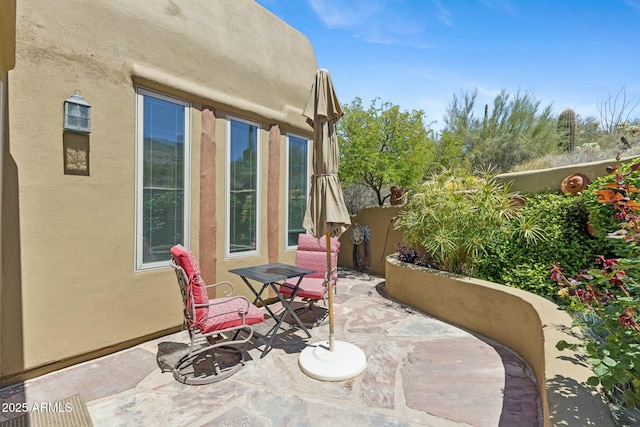11334 E Troon Vista Dr, Scottsdale, AZ 85255 - view of patio / terrace featuring fence and heating fuel