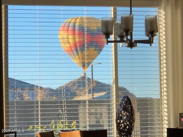 exterior details with a mountain view