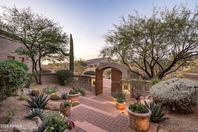 exterior space with a patio area