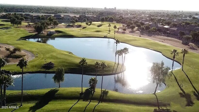 exterior space featuring view of golf course