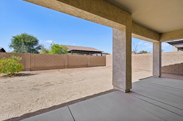 view of patio / terrace with a fenced backyard