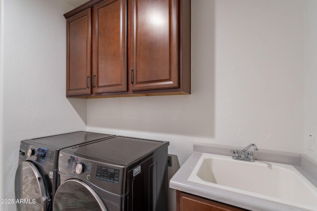13719 W Amberwing St, Peoria, AZ 85383 - washroom with cabinet space and separate washer and dryer