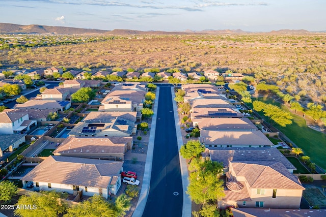 13719 W Amberwing St, Peoria, AZ 85383 - aerial perspective of suburban area featuring a mountain backdrop