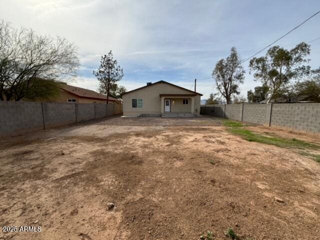 view of back of property