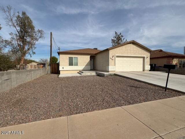 ranch-style house with a garage