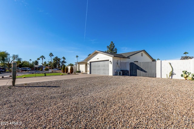 exterior space featuring a garage