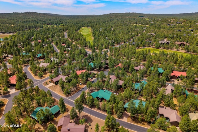 2640 W Maple Ln, Show Low, AZ 85901 - aerial overview of property's location featuring a heavily wooded area