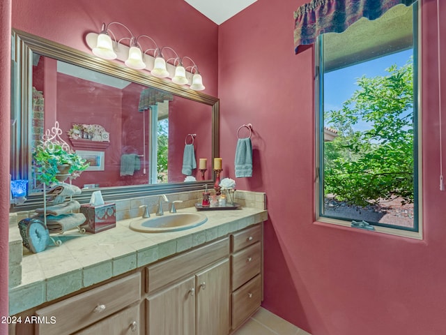 bathroom featuring vanity