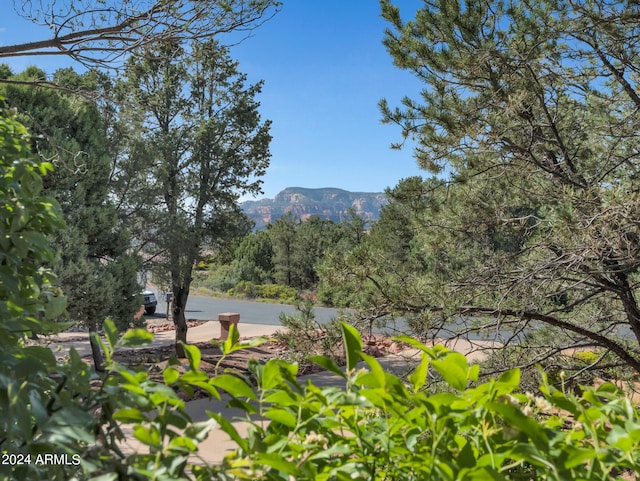 property view of water with a mountain view