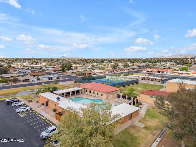 bird's eye view featuring a residential view