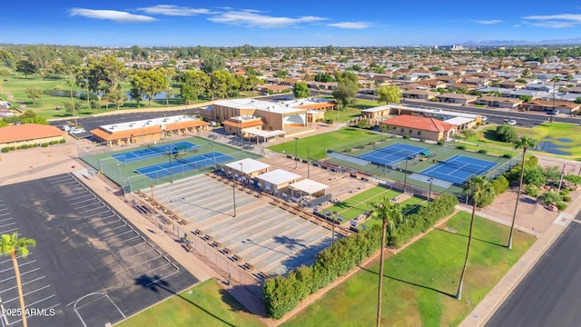 drone / aerial view featuring a residential view