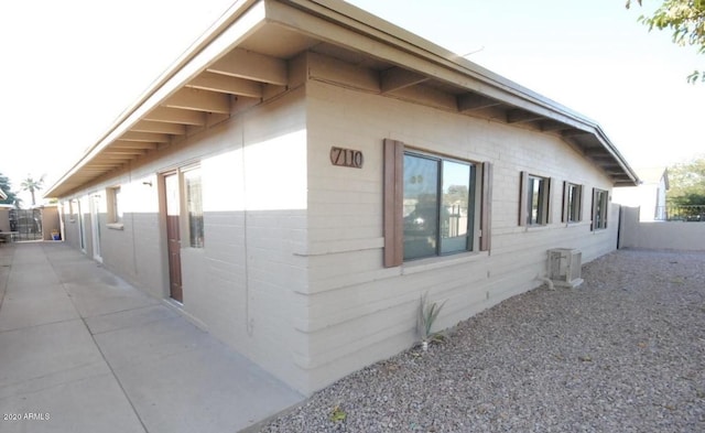 view of home's exterior featuring a patio area