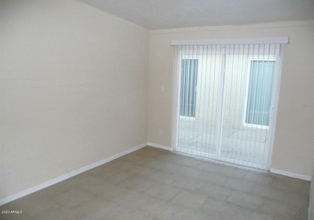 view of empty room