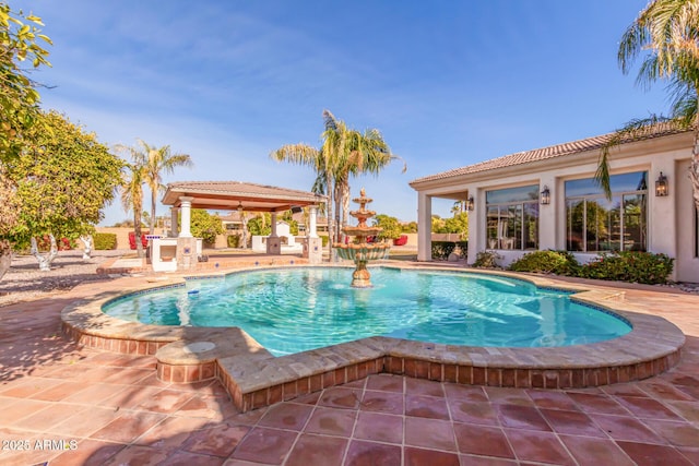 view of pool with a patio