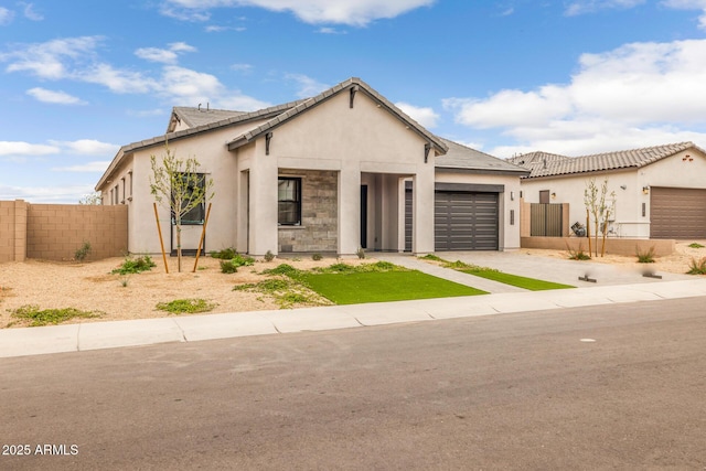 view of front of house featuring a garage