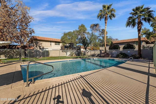 view of pool with a patio area