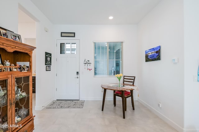 2513 E Pleasant Ln, Phoenix, AZ 85042 - foyer featuring baseboards and recessed lighting