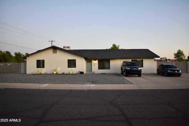 4755 E Gary St, Mesa, AZ 85205 - ranch-style home featuring driveway and stucco siding