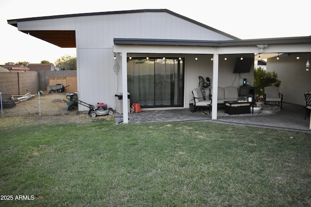 4755 E Gary St, Mesa, AZ 85205 - rear view of house featuring a patio area and an outdoor hangout area