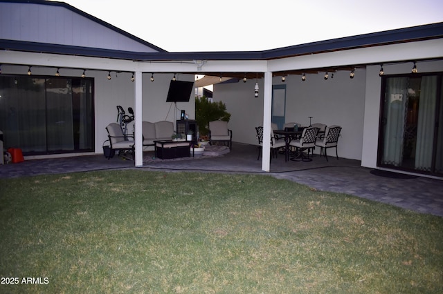 4755 E Gary St, Mesa, AZ 85205 - back of property with a patio, a yard, and an outdoor hangout area