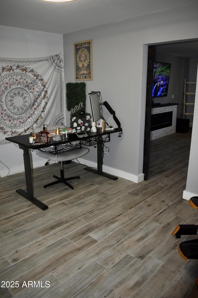 4755 E Gary St, Mesa, AZ 85205 - office with wood finished floors and baseboards