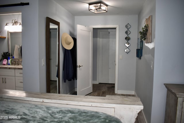 4755 E Gary St, Mesa, AZ 85205 - bedroom featuring wood finished floors and ensuite bath