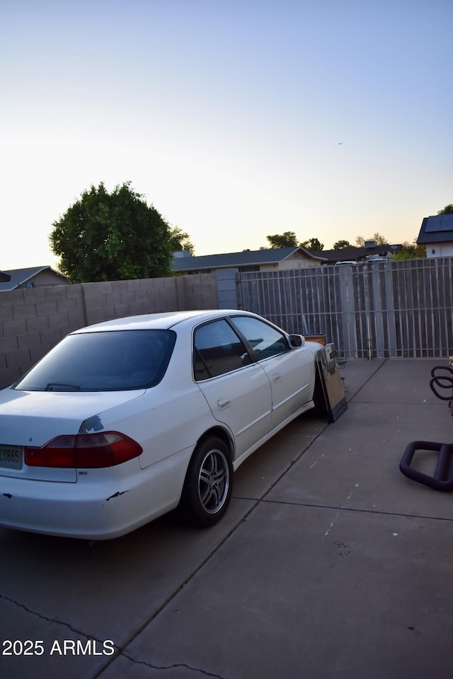 4755 E Gary St, Mesa, AZ 85205 - view of parking at dusk