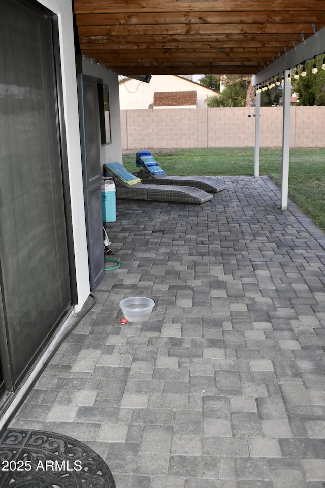 4755 E Gary St, Mesa, AZ 85205 - fenced backyard featuring a patio area