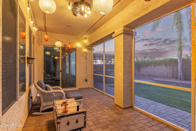 view of sunroom / solarium