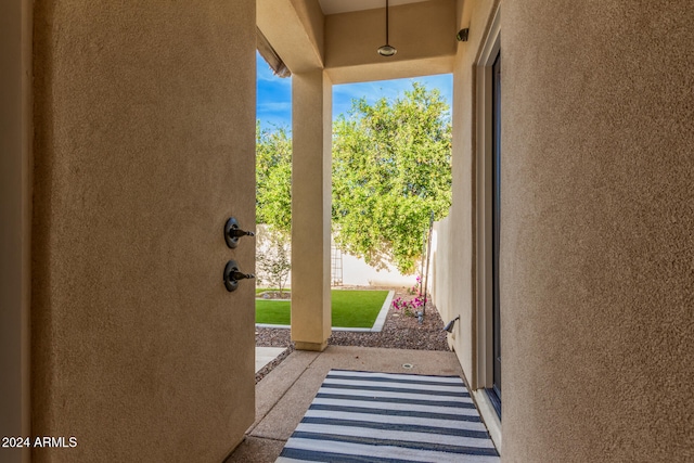 view of doorway to outside