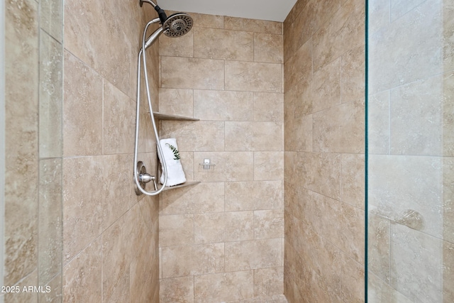 details featuring a tile shower