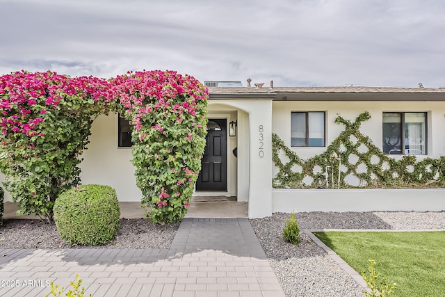 8320 E Monte Vista Rd, Scottsdale, AZ 85257 - property entrance with stucco siding