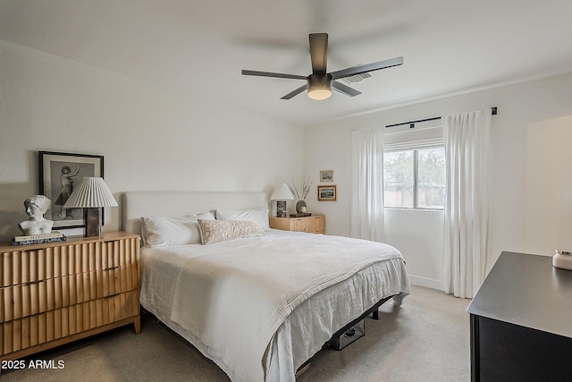 8320 E Monte Vista Rd, Scottsdale, AZ 85257 - carpeted bedroom featuring a ceiling fan