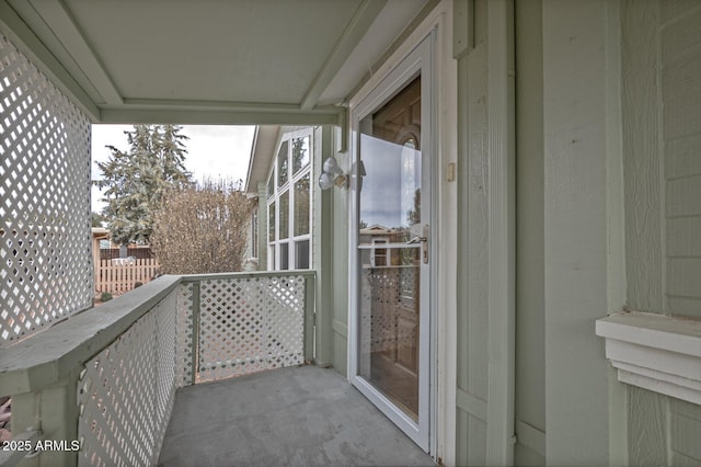 view of balcony