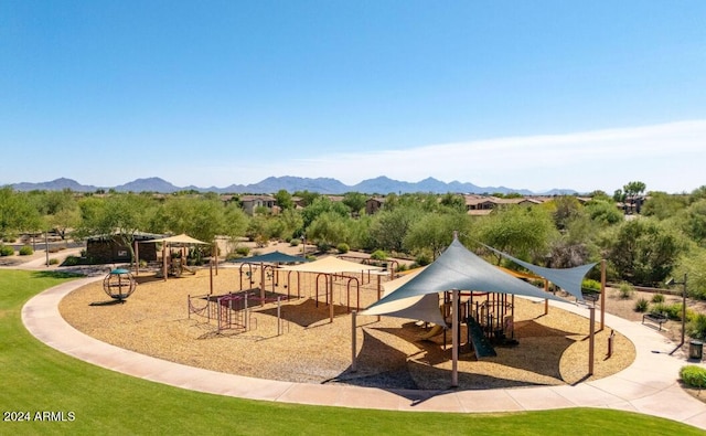 3964 E Hummingbird Ln, Phoenix, AZ 85050 - community jungle gym with a mountain view