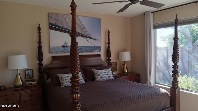 41318 N Belfair Way, Anthem, AZ 85086 - bedroom with multiple windows and ceiling fan