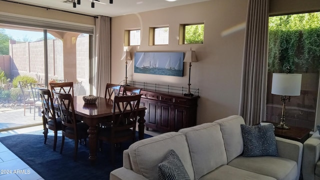 41318 N Belfair Way, Anthem, AZ 85086 - dining area with healthy amount of natural light and tile patterned flooring