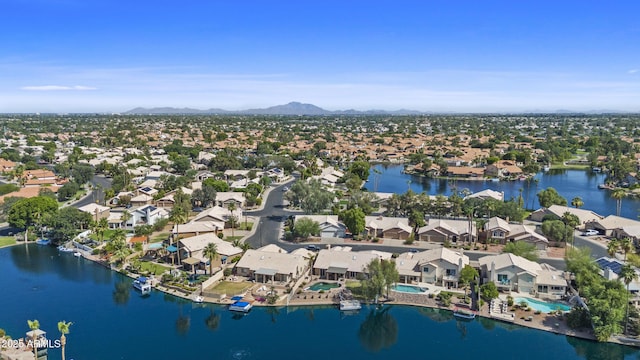 1135 W Sea Fog Dr, Gilbert, AZ 85233 - aerial perspective of suburban area with a water and mountain view