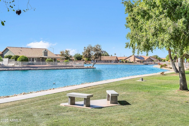 10745 W Beaubien Dr, Sun City, AZ 85373 - view of pool with a lawn and fence