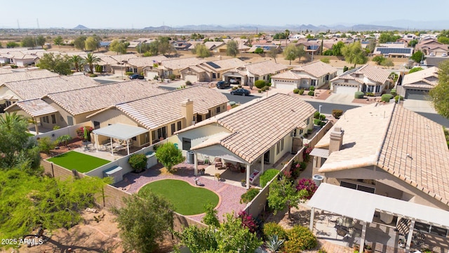 10745 W Beaubien Dr, Sun City, AZ 85373 - drone / aerial view with a mountain view and a residential view