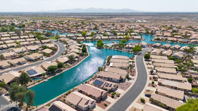 10745 W Beaubien Dr, Sun City, AZ 85373 - bird's eye view featuring a water and mountain view and a residential view