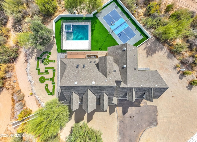 birds eye view of property