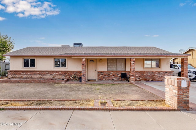 view of ranch-style house