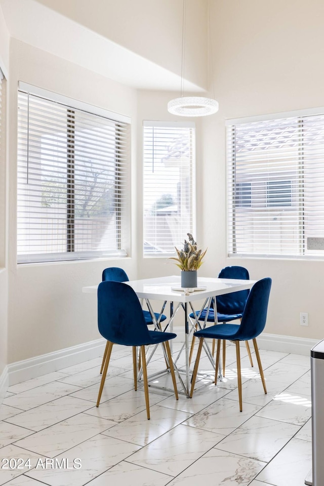 view of dining space