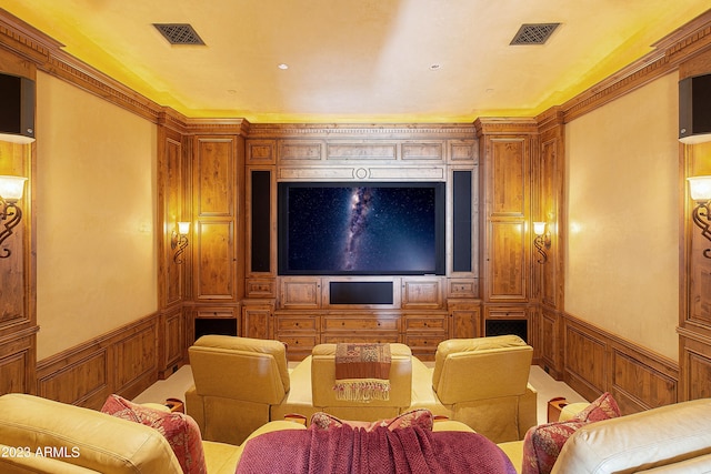 view of home theater room