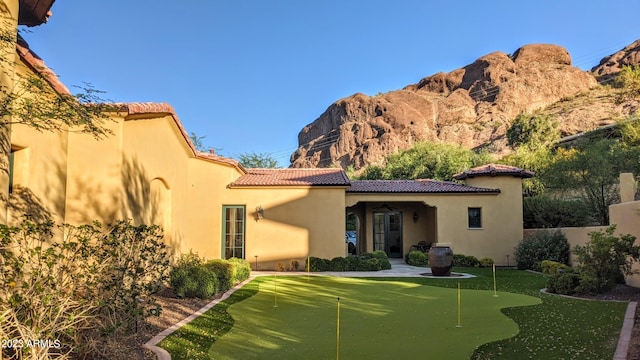 view of rear view of property