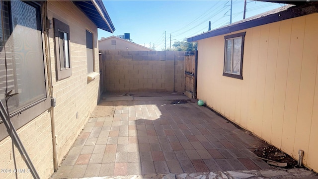 view of home's exterior with a patio